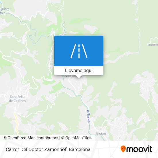 Mapa Carrer Del Doctor Zamenhof