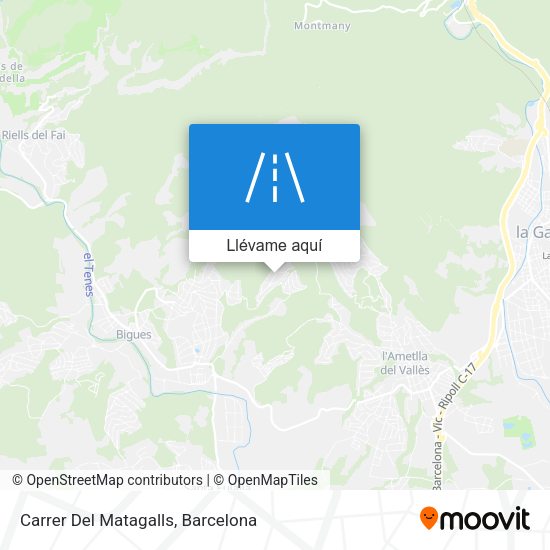 Mapa Carrer Del Matagalls