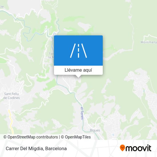 Mapa Carrer Del Migdia