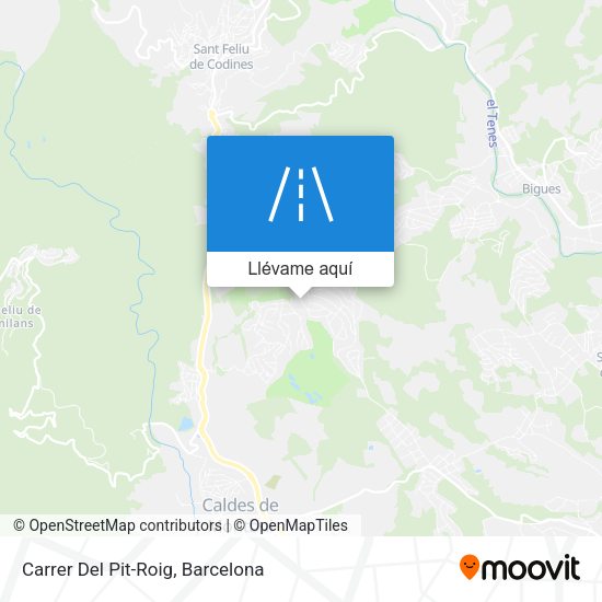 Mapa Carrer Del Pit-Roig