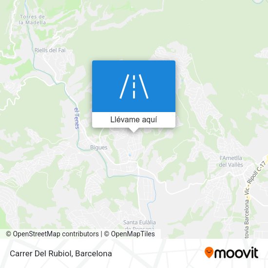 Mapa Carrer Del Rubiol