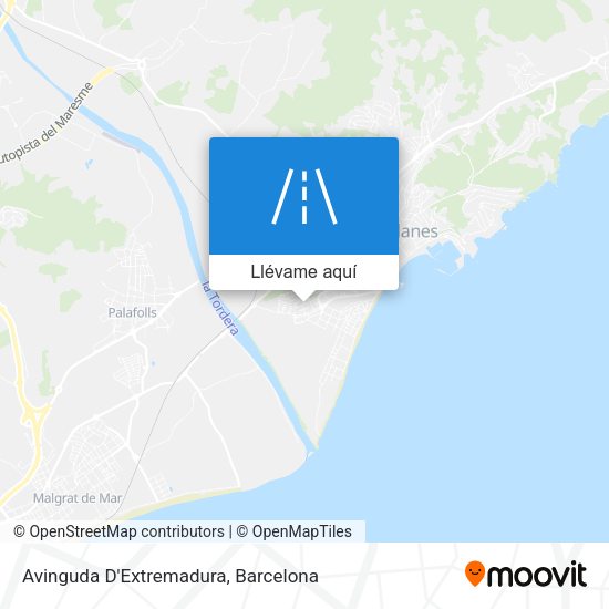 Mapa Avinguda D'Extremadura
