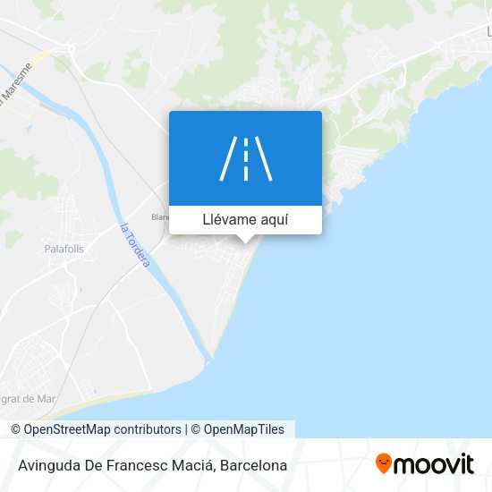 Mapa Avinguda De Francesc Maciá