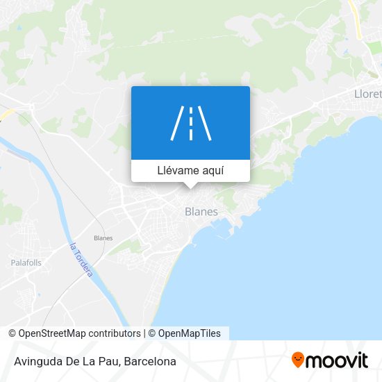 Mapa Avinguda De La Pau
