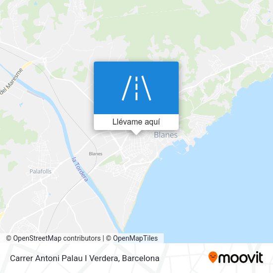 Mapa Carrer Antoni Palau I Verdera