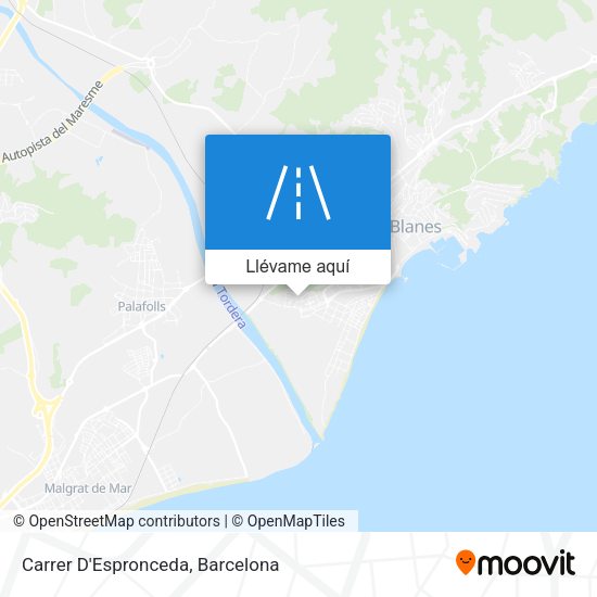 Mapa Carrer D'Espronceda