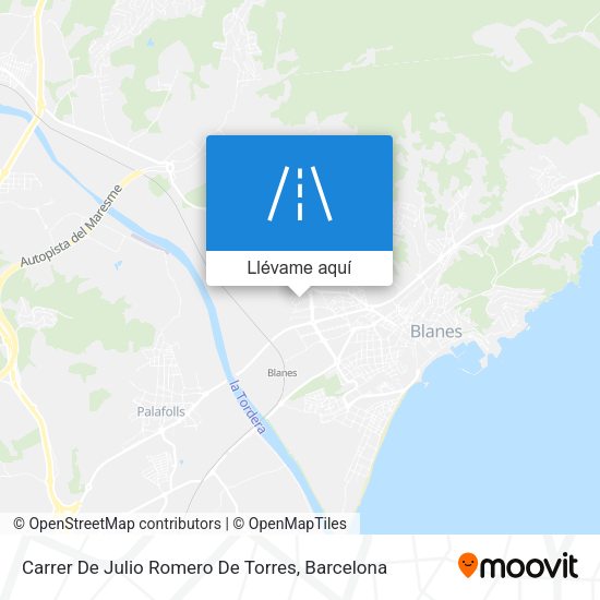 Mapa Carrer De Julio Romero De Torres