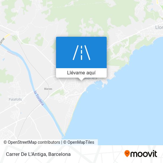 Mapa Carrer De L'Antiga