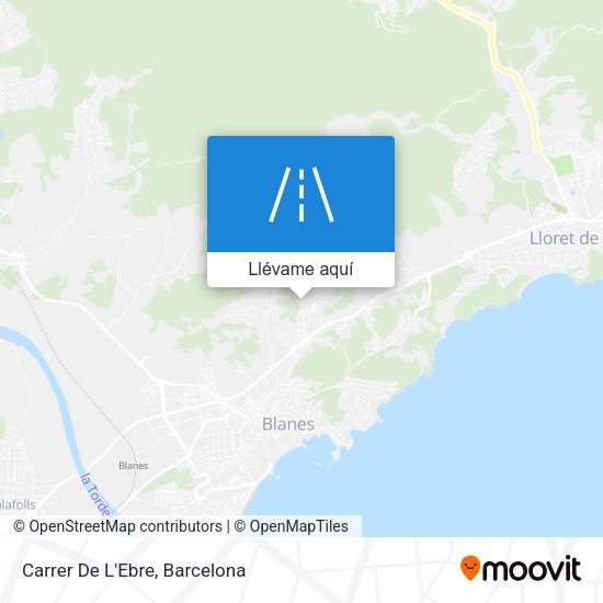 Mapa Carrer De L'Ebre