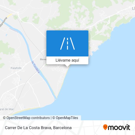 Mapa Carrer De La Costa Brava