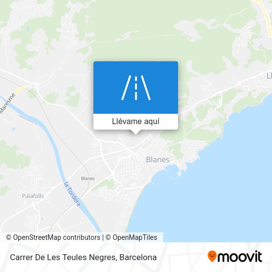Mapa Carrer De Les Teules Negres