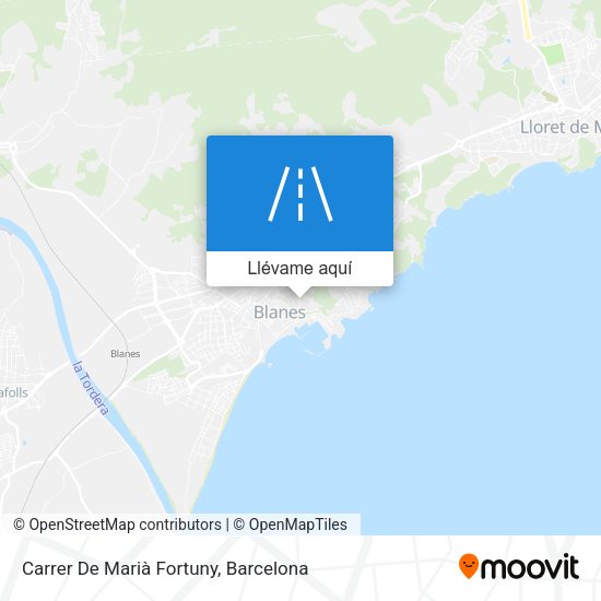 Mapa Carrer De Marià Fortuny
