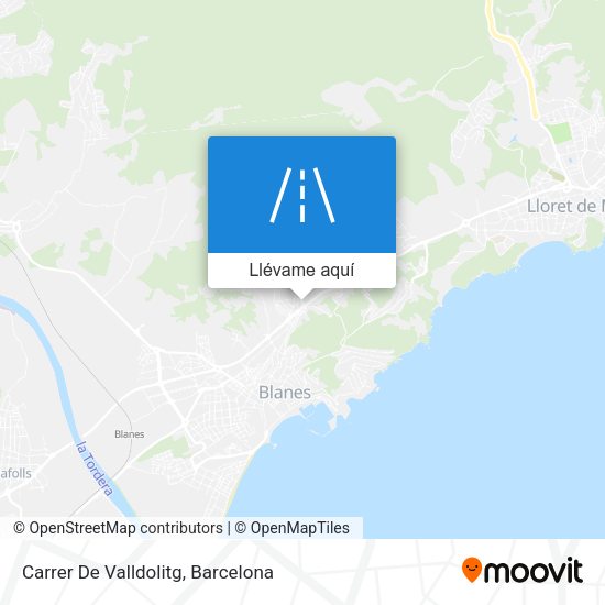 Mapa Carrer De Valldolitg