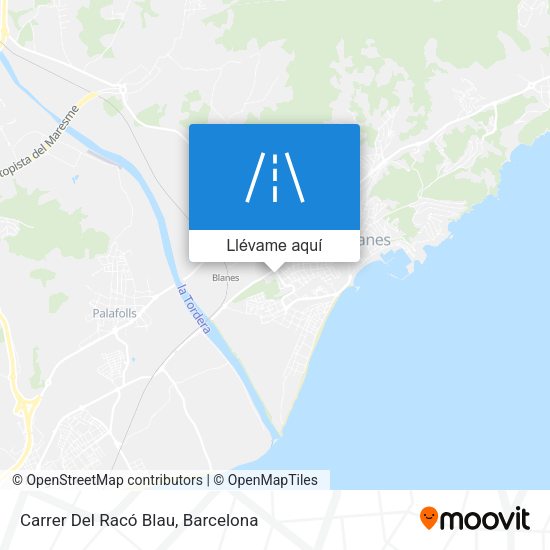 Mapa Carrer Del Racó Blau