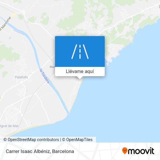 Mapa Carrer Isaac Albéniz