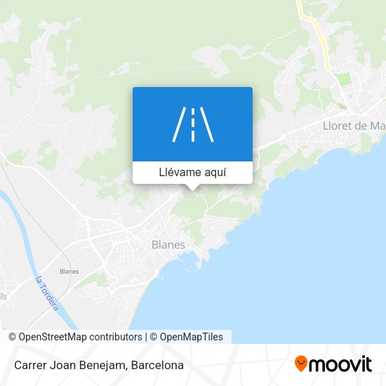 Mapa Carrer Joan Benejam