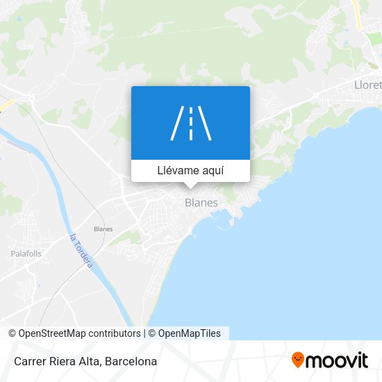 Mapa Carrer Riera Alta
