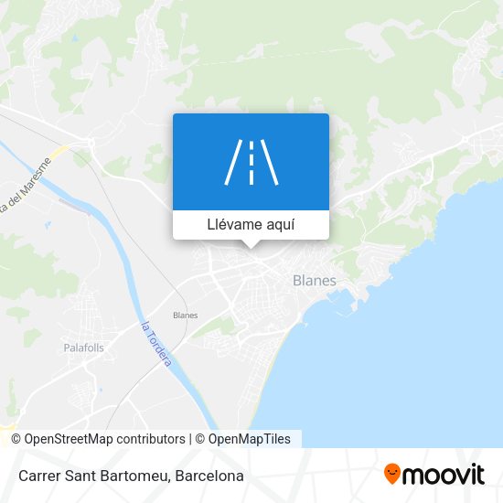 Mapa Carrer Sant Bartomeu