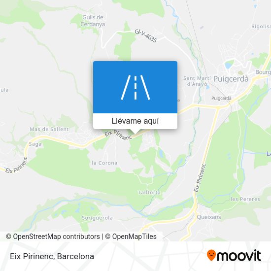 Mapa Eix Pirinenc