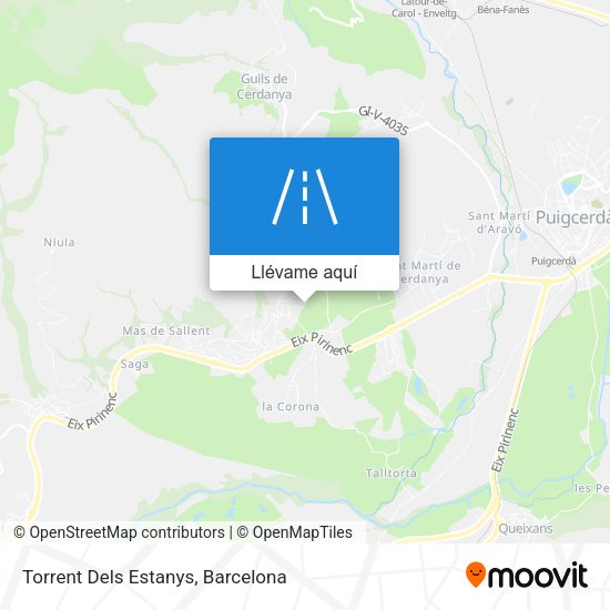 Mapa Torrent Dels Estanys