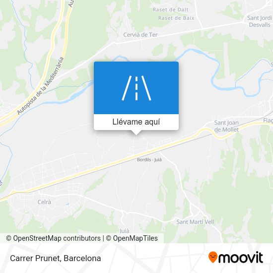 Mapa Carrer Prunet