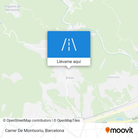 Mapa Carrer De Montsoriu