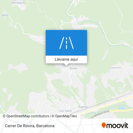 Mapa Carrer De Rovira