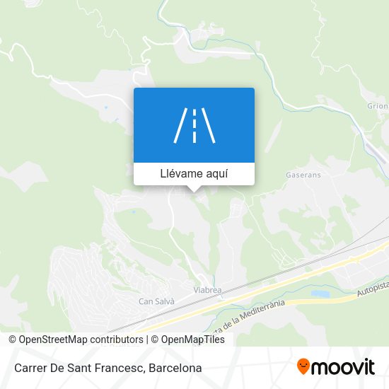 Mapa Carrer De Sant Francesc