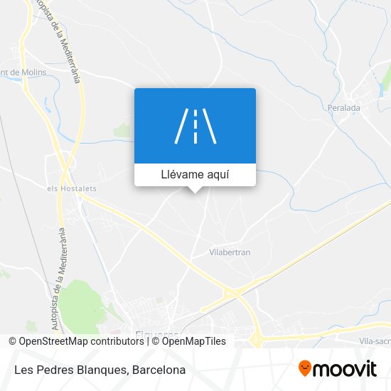 Mapa Les Pedres Blanques
