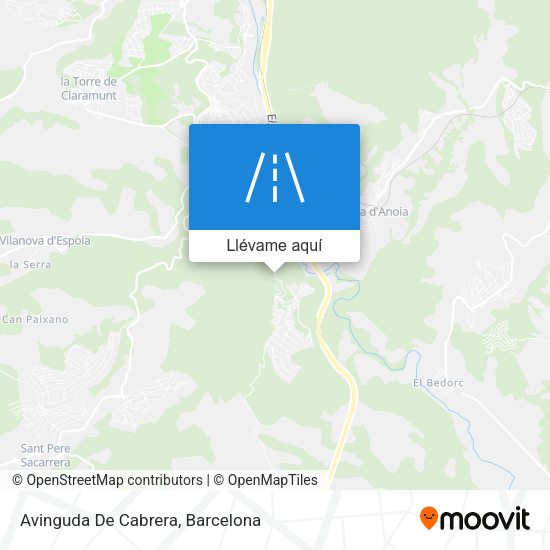 Mapa Avinguda De Cabrera