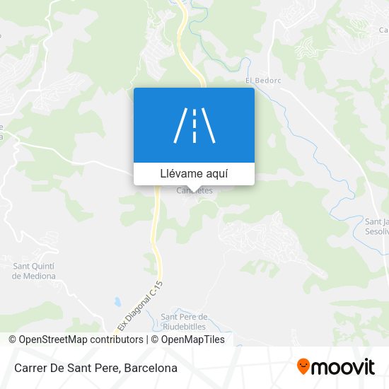 Mapa Carrer De Sant Pere