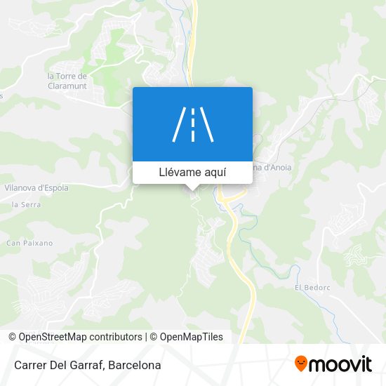 Mapa Carrer Del Garraf