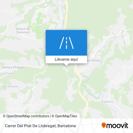 Mapa Carrer Del Prat De Llobregat