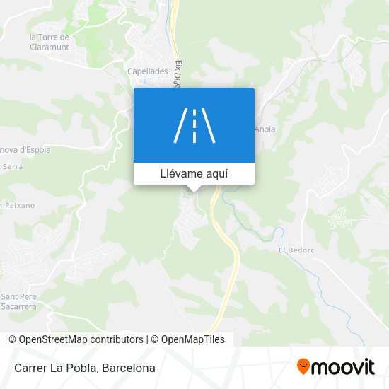 Mapa Carrer La Pobla