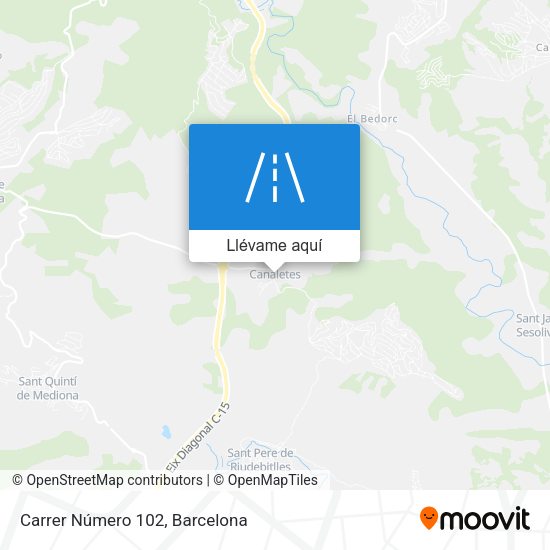 Mapa Carrer Número 102