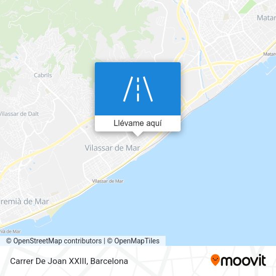 Mapa Carrer De Joan XXIII