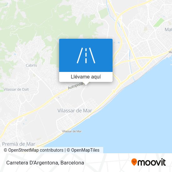 Mapa Carretera D'Argentona