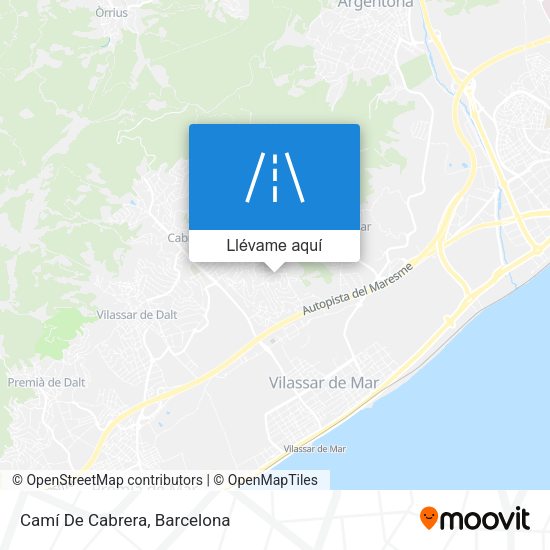 Mapa Camí De Cabrera