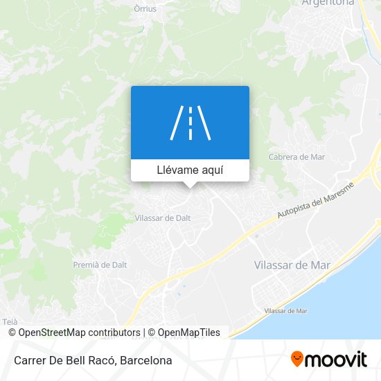 Mapa Carrer De Bell Racó
