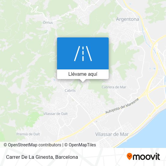 Mapa Carrer De La Ginesta