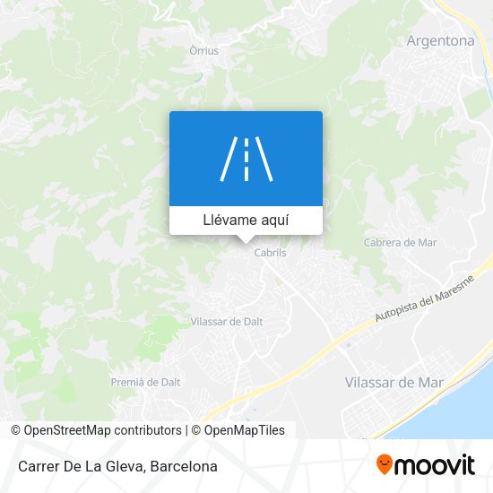 Mapa Carrer De La Gleva