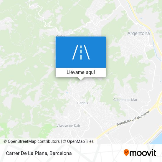 Mapa Carrer De La Plana