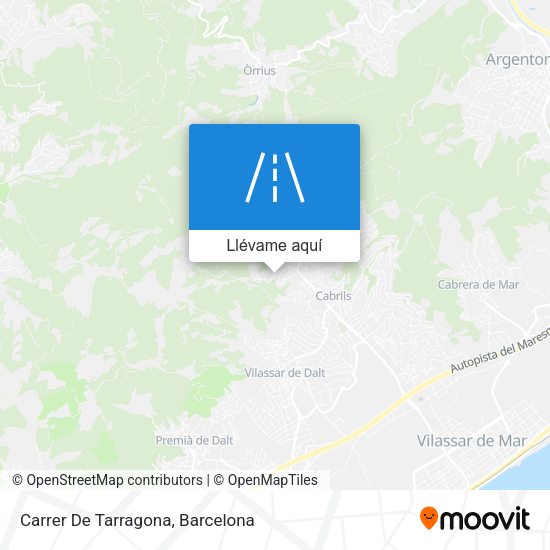 Mapa Carrer De Tarragona