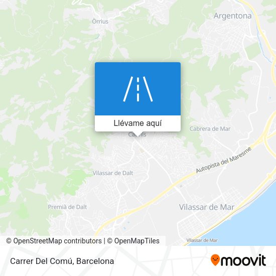 Mapa Carrer Del Comú