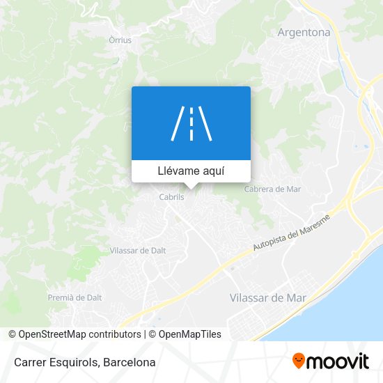 Mapa Carrer Esquirols