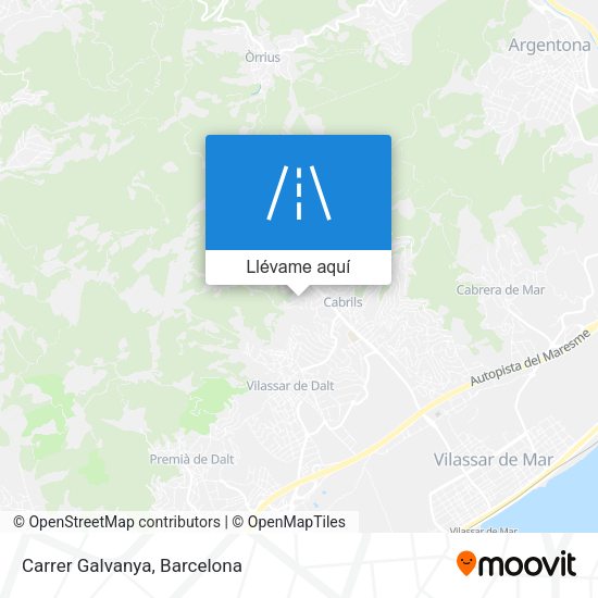 Mapa Carrer Galvanya