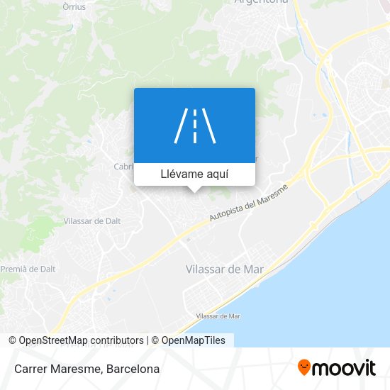 Mapa Carrer Maresme