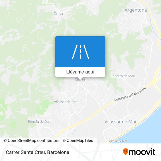 Mapa Carrer Santa Creu