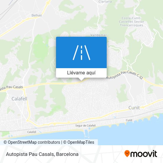 Mapa Autopista Pau Casals