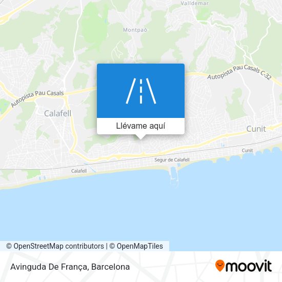 Mapa Avinguda De França